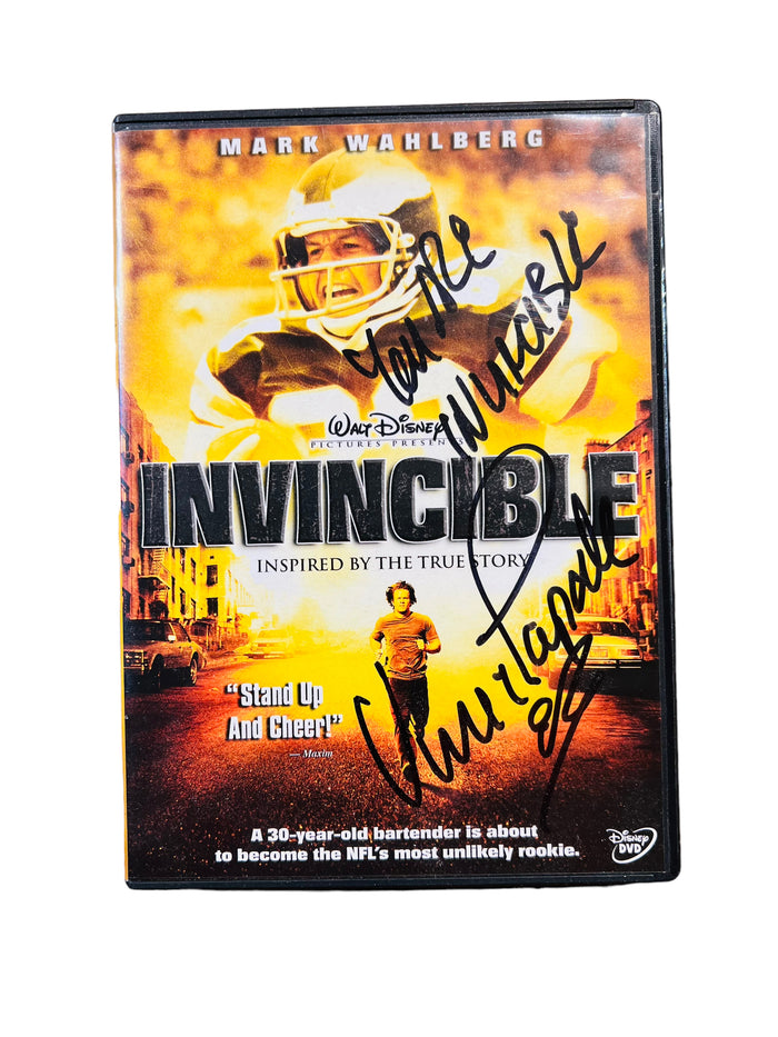 VINCE PAPALE PHILADELPHIA EAGLES INVINCIBLE MOVIE SIGNED DVD