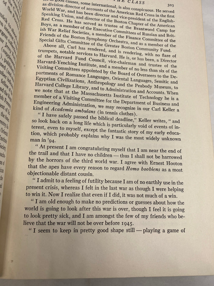 Vintage Book, Harvard College Class of 1894 Fiftieth Anniversary Report 1894-1944 at Duckwells