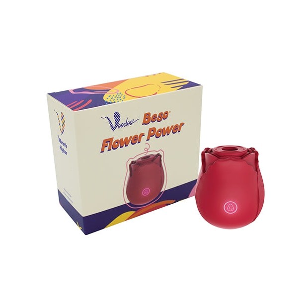 Voodoo Beso Flower Power Red Intimates Adult Boutique