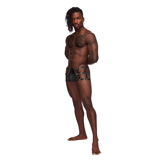 Vulcan Studded Harness Black S-m Intimates Adult Boutique