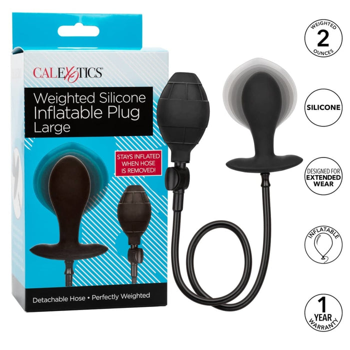 Weighted Silicone Inflatable Plug Large Intimates Adult Boutique