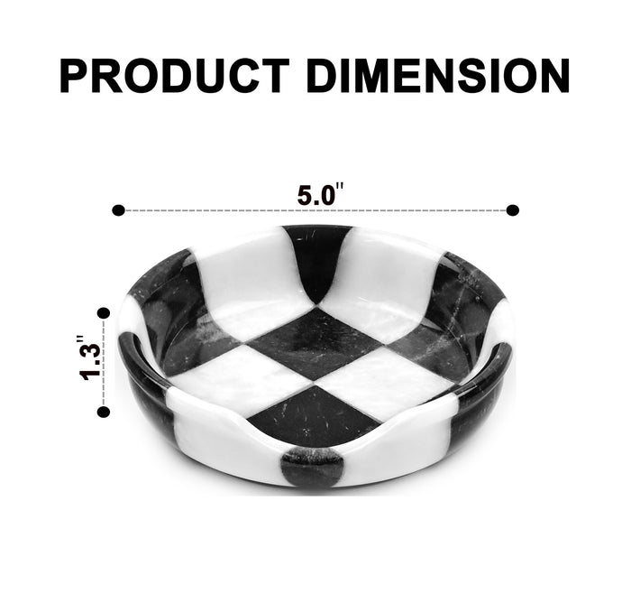 Black and White Marble Spoon Rest