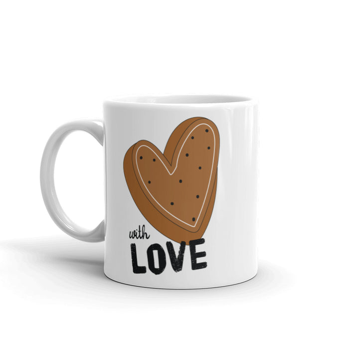 With Love White Glossy Mug