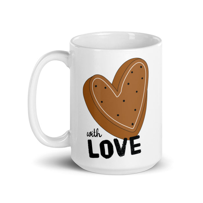 With Love White Glossy Mug