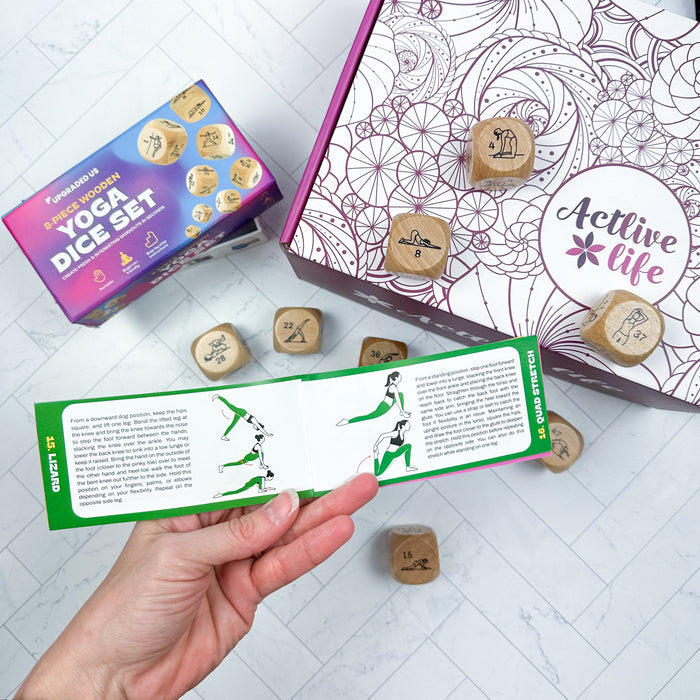Wooden Yoga Dice