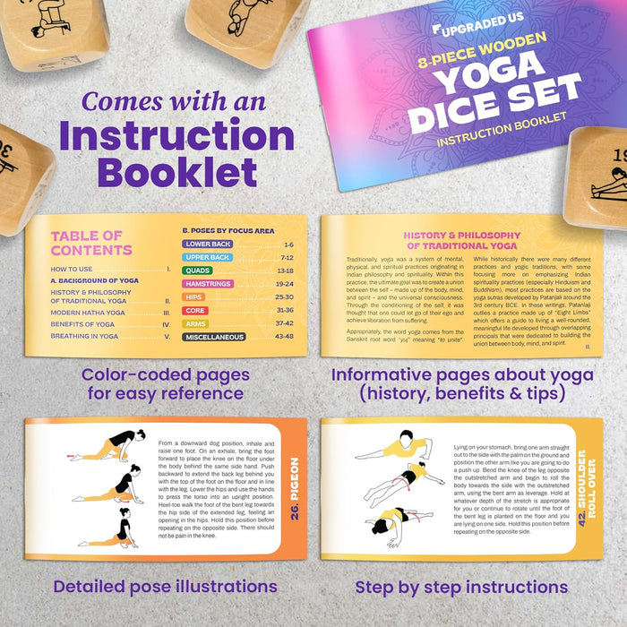 Wooden Yoga Dice