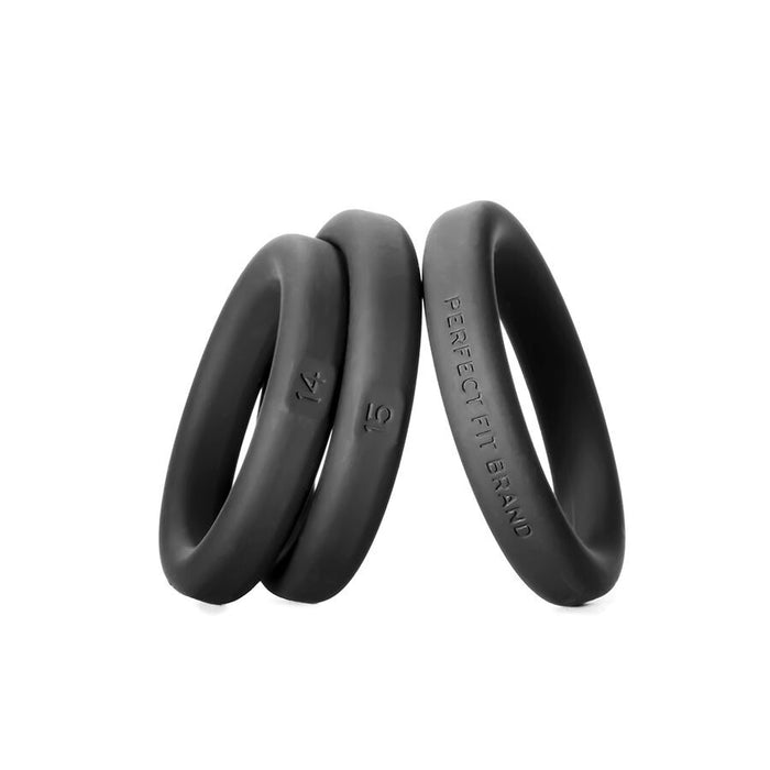 Xact Fit Silicone Rings #14 #15 #16 Black Intimates Adult Boutique