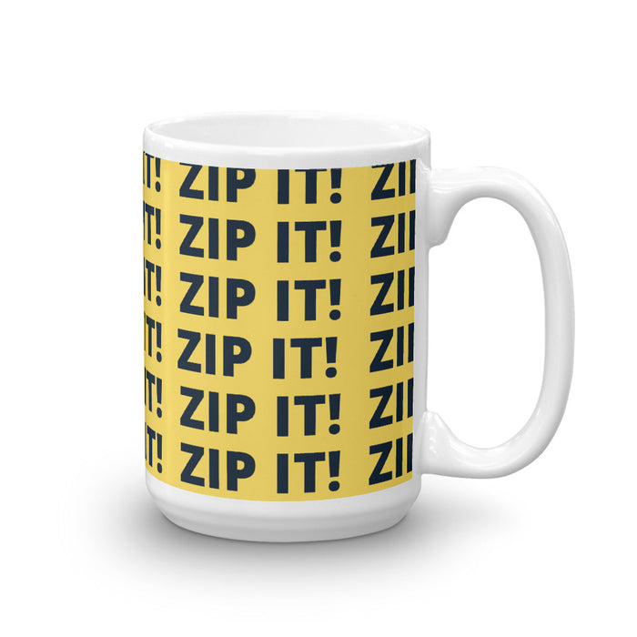 Zip It! YELLOW Glossy Mug - Bloom Seventy Seven